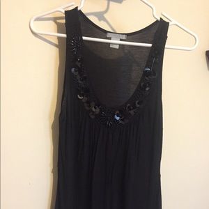 Sequined tank top